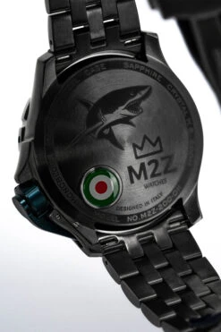 M2Z Men's Watch Diver 200 Plated Bracelet Teal 200-011X -Clock More Than Watches M2Z 200 011X 7