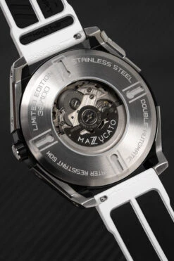 Mazzucato Watch Automatic LAX Limited Edition Dual Time 04-WH -Clock More Than Watches MAZZUCATO 04 WH 7