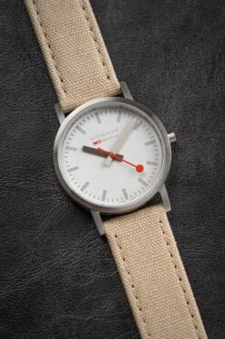 Mondaine Ladies Watch Classic White Beige A658.30323.17SBK -Clock More Than Watches MONDAINE A658.30323.17SBK 3