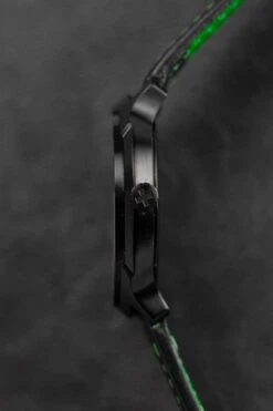 Mondaine Watch Helvetica No1 Black Green MH1.R2221.LB -Clock More Than Watches MONDAINE MH1.R2221.LB 5