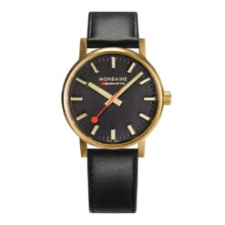 Mondaine Watch EVO2 Gold Black MSE.40122.LB