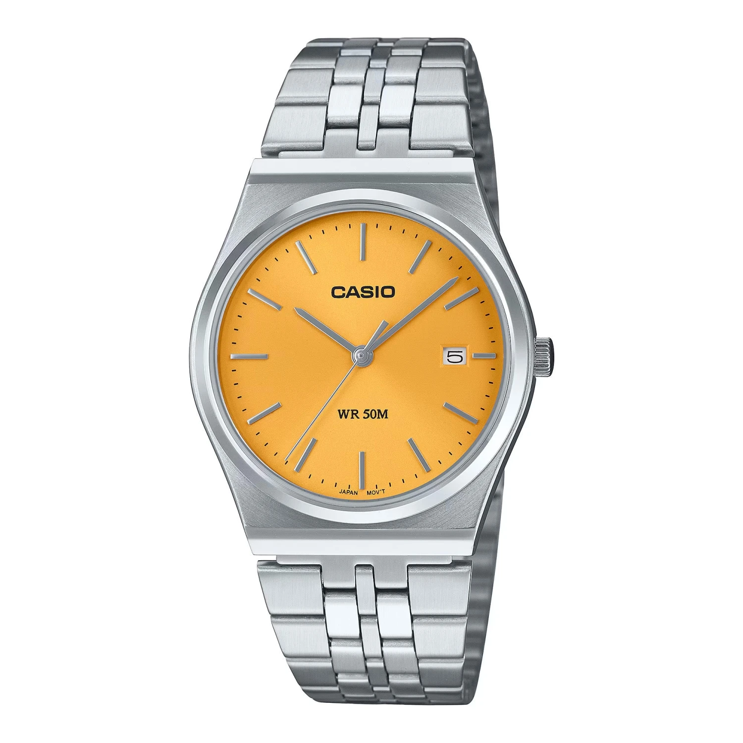 Casio Ladies Vintage Yellow Watch MTP-B145D-9AVDF 3 Casio Ladies Vintage Yellow Watch MTP-B145D-9AVDF