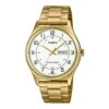 Casio Dress 38mm Gold Men's White Analogue Watch MTP-V006G-7BUDF -Clock More Than Watches MTP V006G 7BUDF 1