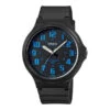 Casio Standard 44mm Black Blue Men's Analogue Watch MW-240-2BVDF -Clock More Than Watches MW 240 2BVDF 1