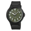 Casio Standard 48mm Black Men's Green Analogue Watch MW-240-3BVDF -Clock More Than Watches MW 240 3BVDF 1
