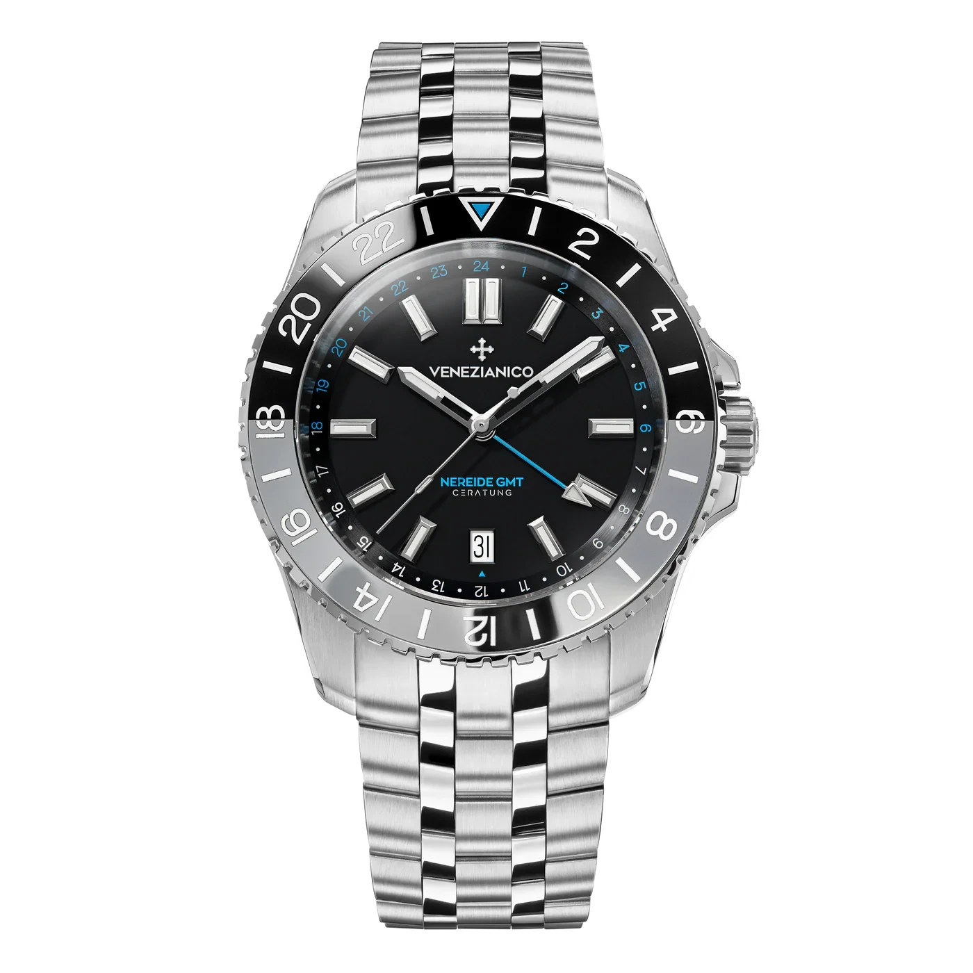 Venezianico Nereide GMT Ceratung Men's BlackWatch 4521500S 3 Venezianico Nereide GMT Ceratung Men's BlackWatch 4521500S