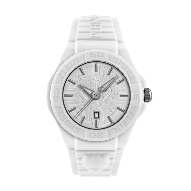 Plein Sport New Fearless Unisex White SilverWatch PSHDA0324 3 Plein Sport New Fearless Unisex White SilverWatch PSHDA0324