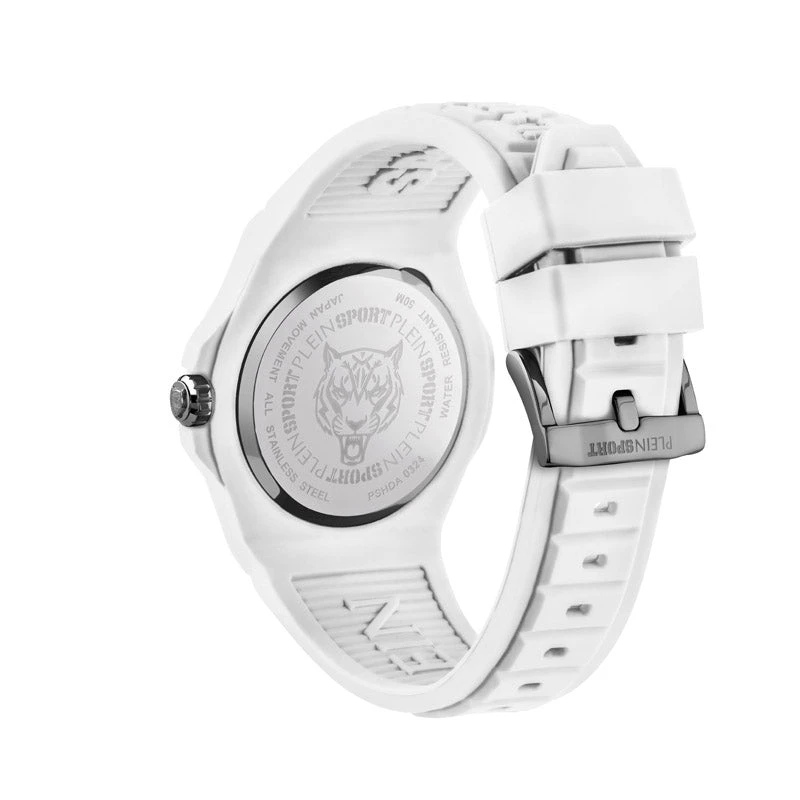 Plein Sport New Fearless Unisex White SilverWatch PSHDA0324 4 Plein Sport New Fearless Unisex White SilverWatch PSHDA0324 - Image 2