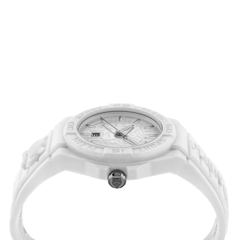 Plein Sport New Fearless Unisex White SilverWatch PSHDA0324 5 Plein Sport New Fearless Unisex White SilverWatch PSHDA0324 - Image 3