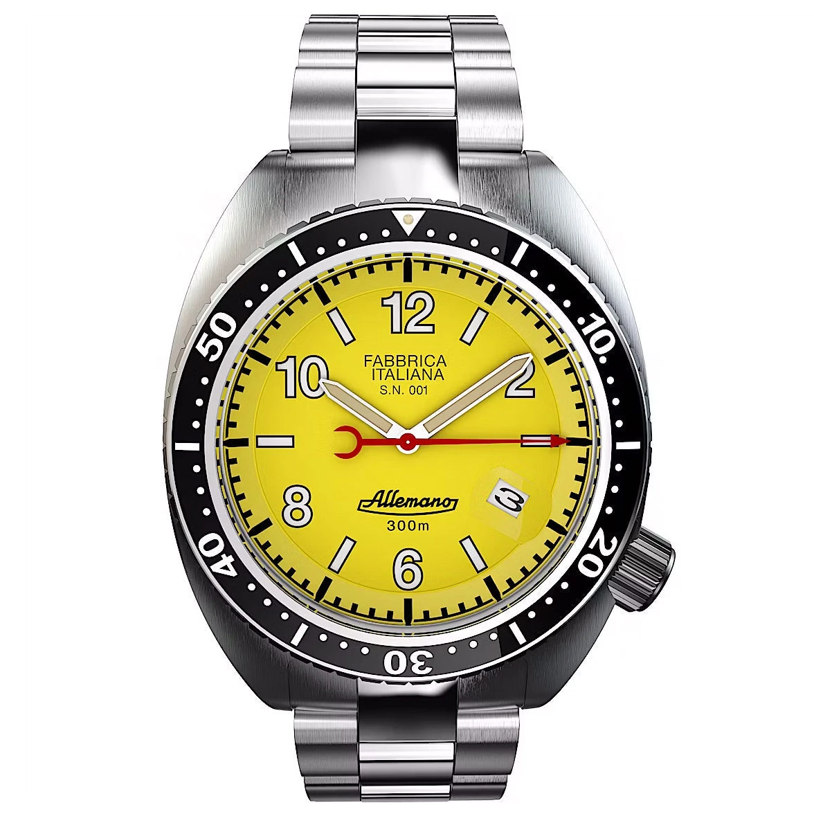 Allemano 1973 Shark Men's Yellow Watch SH-A-1973-P-Y-DP 3 Allemano 1973 Shark Men's Yellow Watch SH-A-1973-P-Y-DP