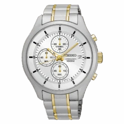 Seiko Chronograph Men's White Watch SKS541P1