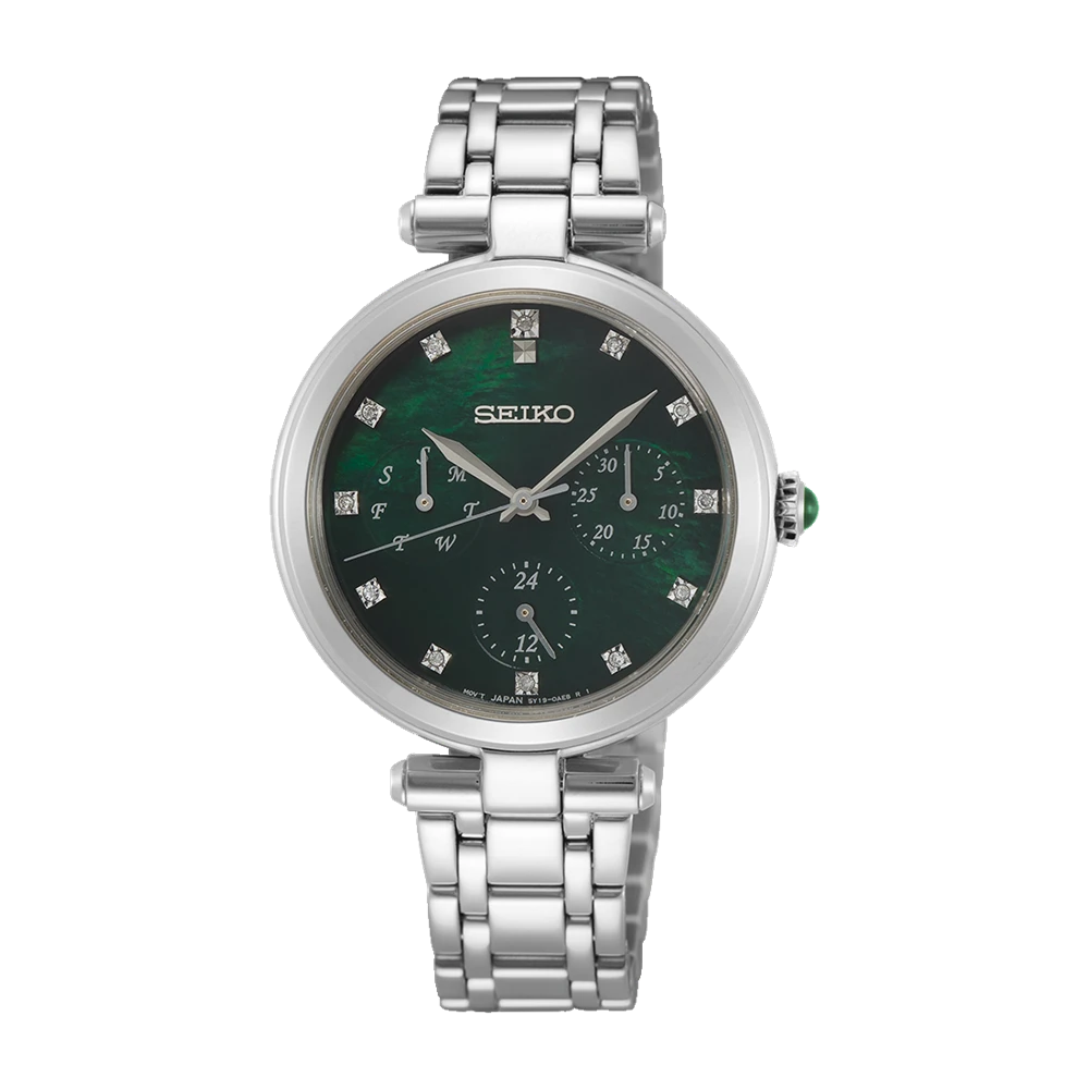 Seiko Caprice Ladies Green Watch SKY063P1 3 Seiko Caprice Ladies Green Watch SKY063P1