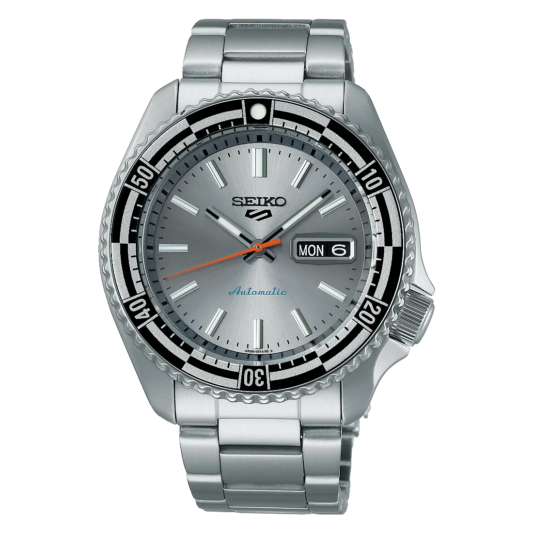 Seiko Men's Watch 5 Sports Silver Rally Diver Special Edition SRPK09K1 3 Seiko Men's Watch 5 Sports Silver Rally Diver Special Edition SRPK09K1