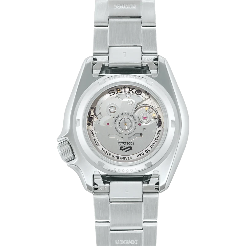 Seiko Men's Watch 5 Sports Black White Checker Flag SRPK67K1 4 Seiko Men's Watch 5 Sports Black White Checker Flag SRPK67K1 - Image 2