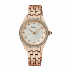 Seiko Caprice Ladies Rose Watch SUR396P