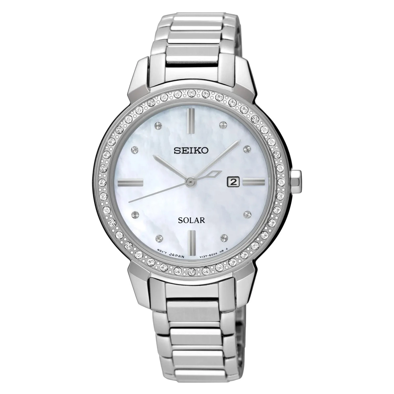 Seiko Solar Diamond Accent Ladies Watch SUT327P1 3 Seiko Solar Diamond Accent Ladies Watch SUT327P1
