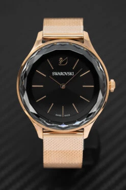 Swarovski Watch Octea Nova Mini Rose Gold Black 5430424 -Clock More Than Watches SWAROVSKI 5430424 1