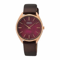 Seiko Classic Purple Ladies Watch SWR082P