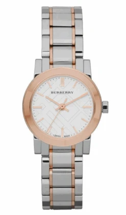 Burberry Ladies Watch The City Two Tone Rose Gold 26mm BU9205