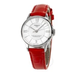 Tissot Chemin Des Tourelles Powermatic 80 32mm Red Ladies' Watch T0992071611800