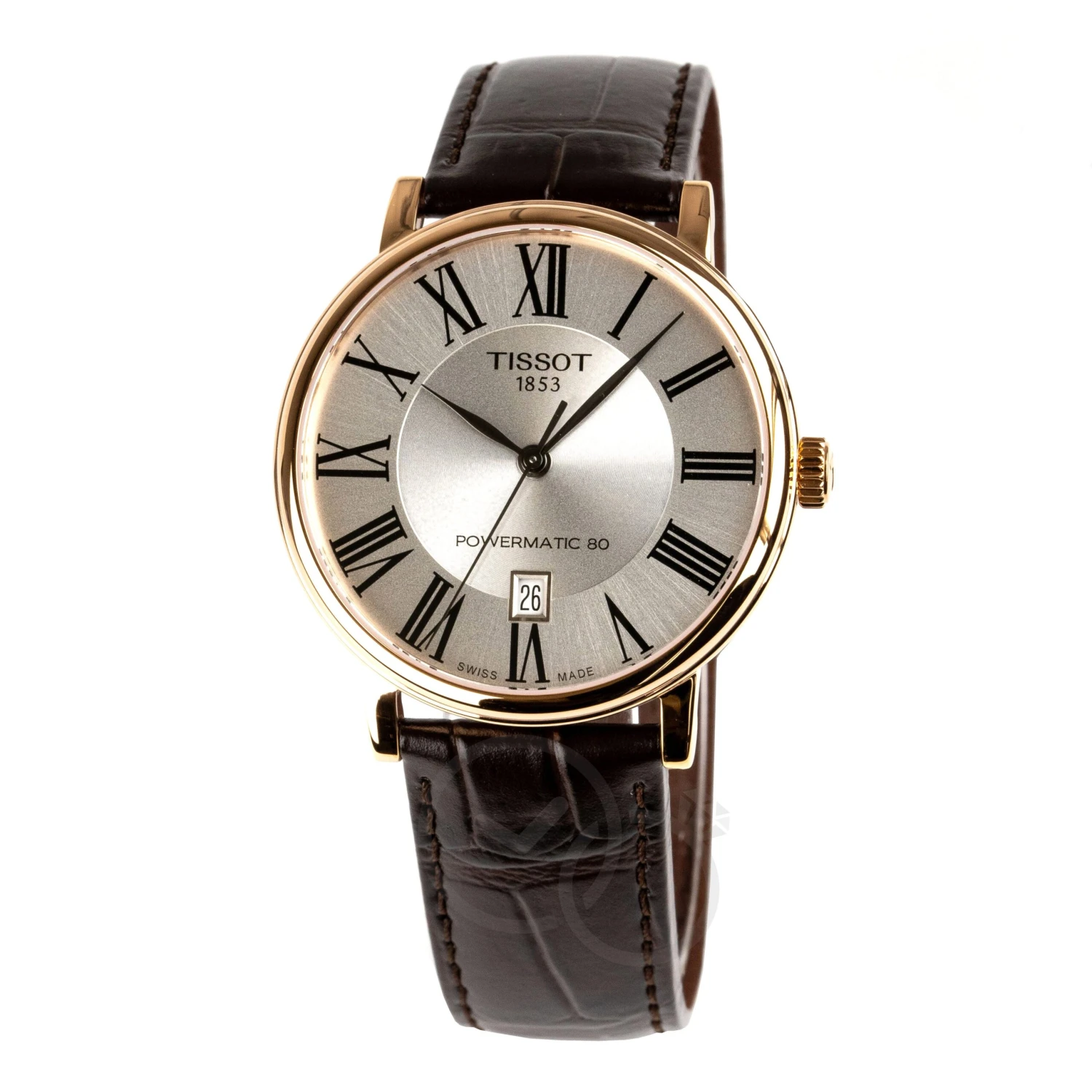 Tissot Men's Watch Carson Auto Powermatic 80 Premium 40mm Silver Brown T1224073603300 3 Tissot Men's Watch Carson Auto Powermatic 80 Premium 40mm Silver Brown T1224073603300