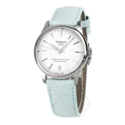 Tissot Chemin Des Tourelles Powermatic 80 34mm Blue Ladies' Watch T1392071601100