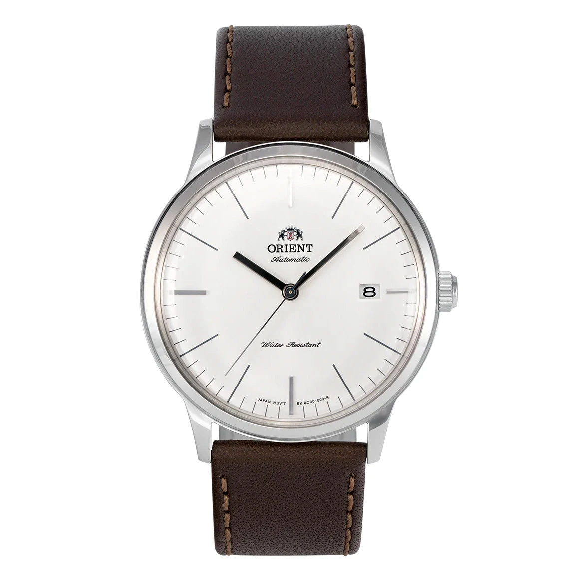 Orient Bambino Version 3 Men's White Brown Watch TAC0000EW0 3 Orient Bambino Version 3 Men's White Brown Watch TAC0000EW0