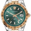 Versace Men's Watch Hellenyium GMT Green Two-Tone Rose Gold Bracelet V11050016 2 Versace Men's Watch Hellenyium GMT Green Two-Tone Rose Gold Bracelet V11050016 -Clock More Than Watches V11050016