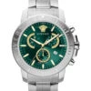 Versace Men's Watch New Chrono 45mm Green Bracelet VE2E00821 -Clock More Than Watches VE2E00821