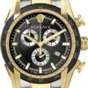 Versace Men's Watch V-Ray 44mm Black Two-Tone Bracelet VE2I00421 -Clock More Than Watches VE2I00421