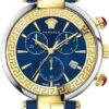 Versace Men's Watch Revive Chrono 41mm Blue Gold VE2M00221 -Clock More Than Watches VE2M00221