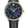 Versace Men's Watch V-Circle Blue Gold VE5A01821 -Clock More Than Watches VE5A01821