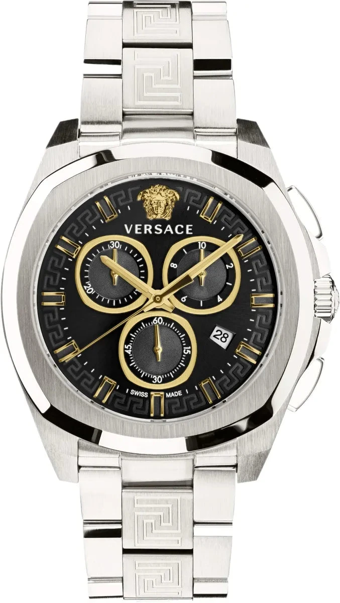 Versace Men's Watch Chrono Geo 43mm Black Bracelet VE7CA0723 3 Versace Men's Watch Chrono Geo 43mm Black Bracelet VE7CA0723