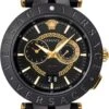 Versace Men's Watch V-Race 46mm Black Gold Two-Tone Bracelet VEBV00619 1 Versace Men's Watch V-Race 46mm Black Gold Two-Tone Bracelet VEBV00619 -Clock More Than Watches VEBV00619