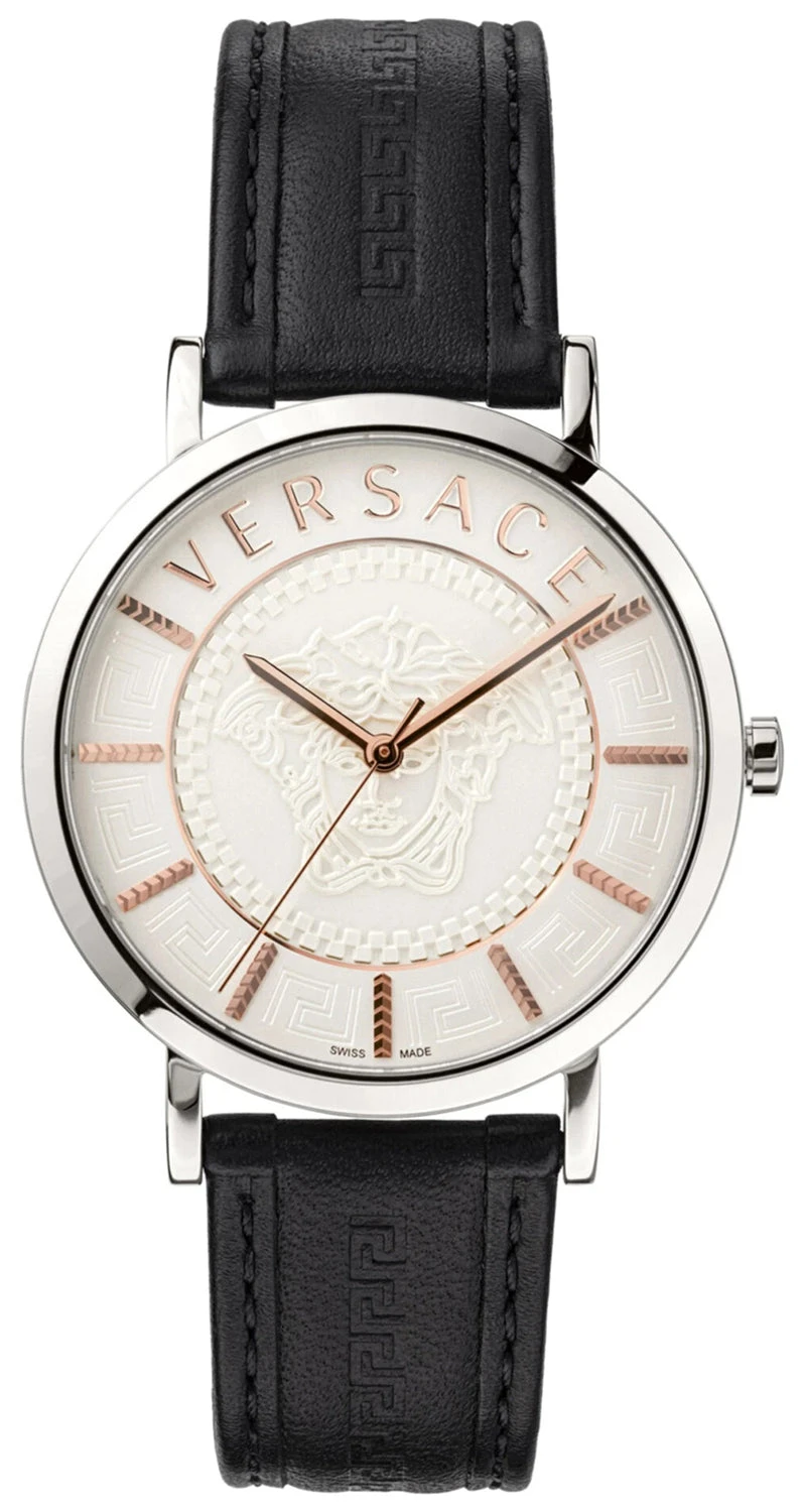 Versace Men's Watch V-Essential White Black VEJ400721 3 Versace Men's Watch V-Essential White Black VEJ400721