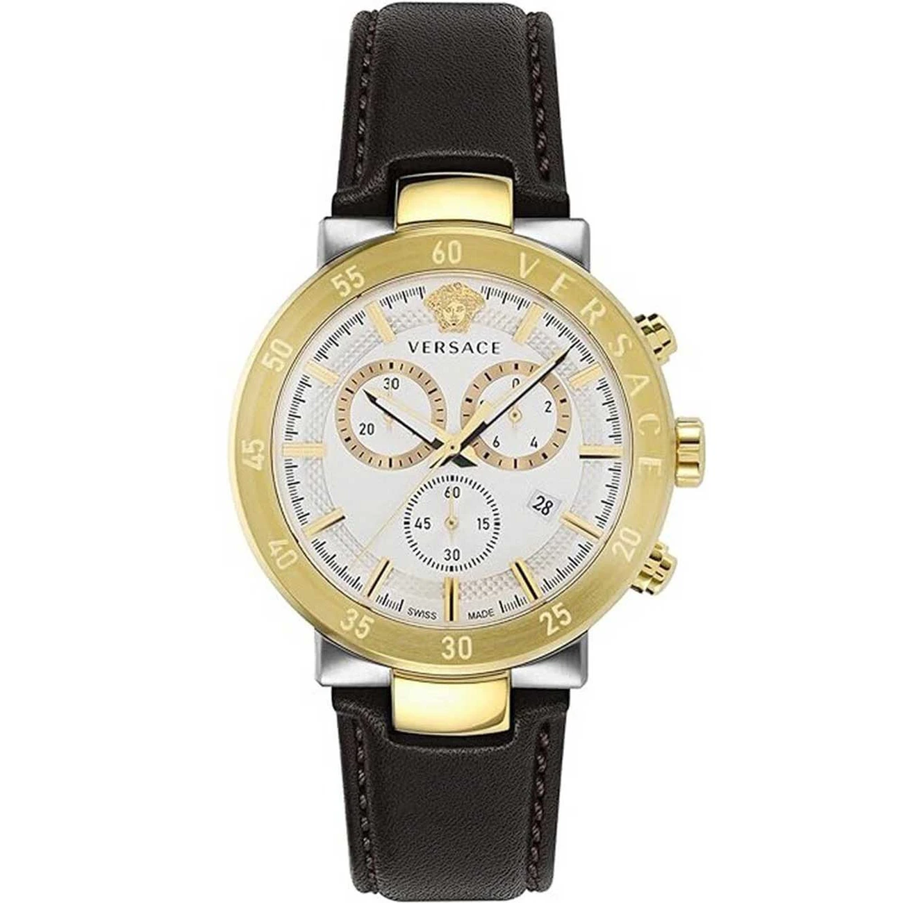 Versace Urban Mystique Men's Chronograph White Gold Watch VEPY01321 3 Versace Urban Mystique Men's Chronograph White Gold Watch VEPY01321