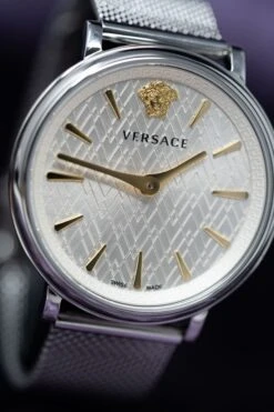 Versace Ladies Watch V-Circle 38mm Silver VE8100519 36 Versace Ladies Watch V-Circle 38mm Silver VE8100519 -Clock More Than Watches VERSACE VE8100519 11