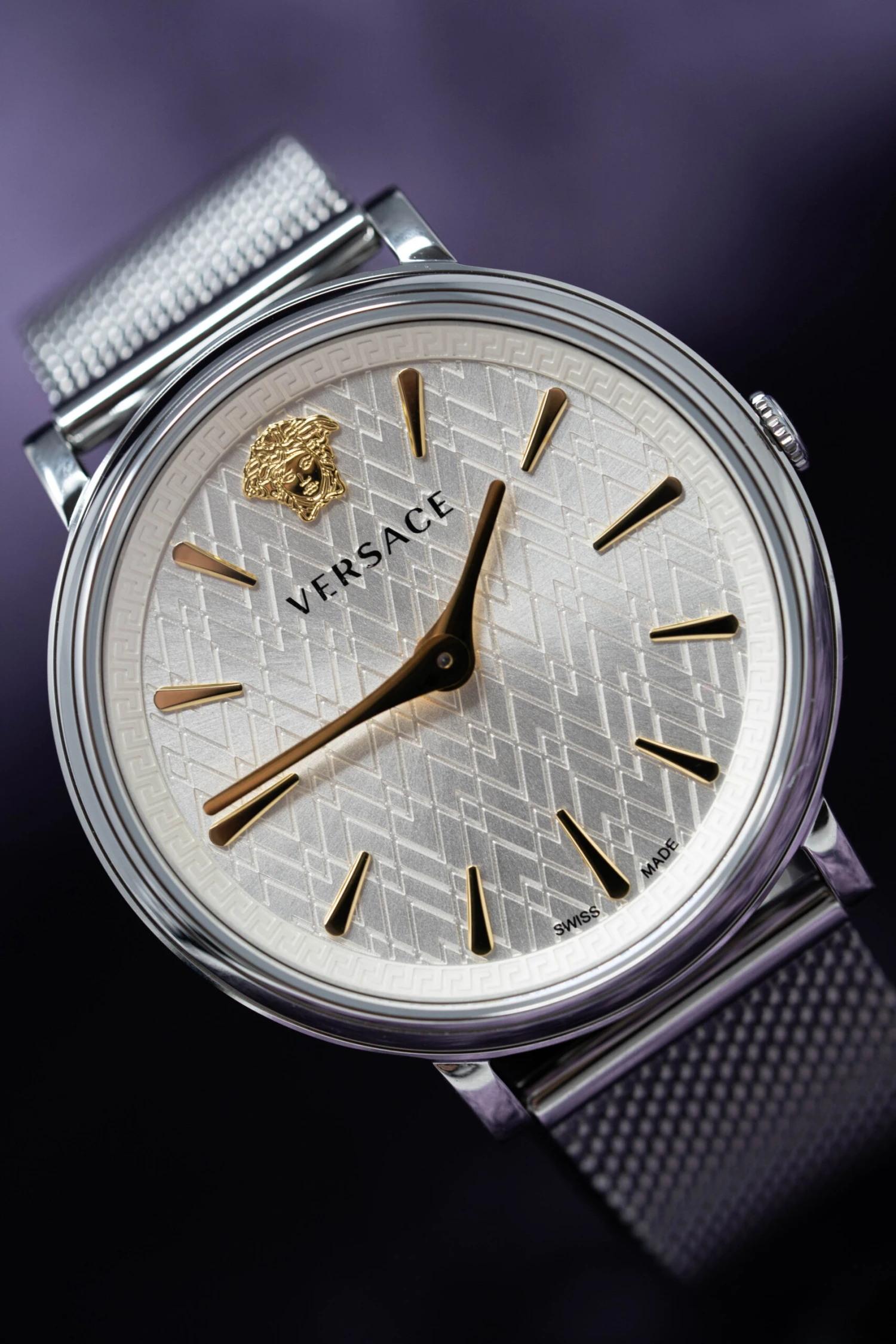 Versace Ladies Watch V-Circle 38mm Silver VE8100519 11 Versace Ladies Watch V-Circle 38mm Silver VE8100519 - Image 9