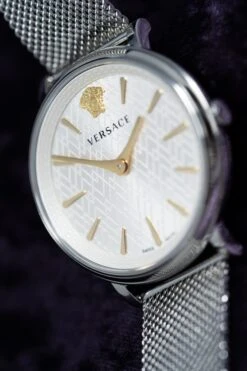 Versace Ladies Watch V-Circle 38mm Silver VE8100519 40 Versace Ladies Watch V-Circle 38mm Silver VE8100519 -Clock More Than Watches VERSACE VE8100519 21
