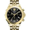 Versace Men's Watch Chrono Signature Black Gold Bracelet VEV602123 -Clock More Than Watches VEV602123