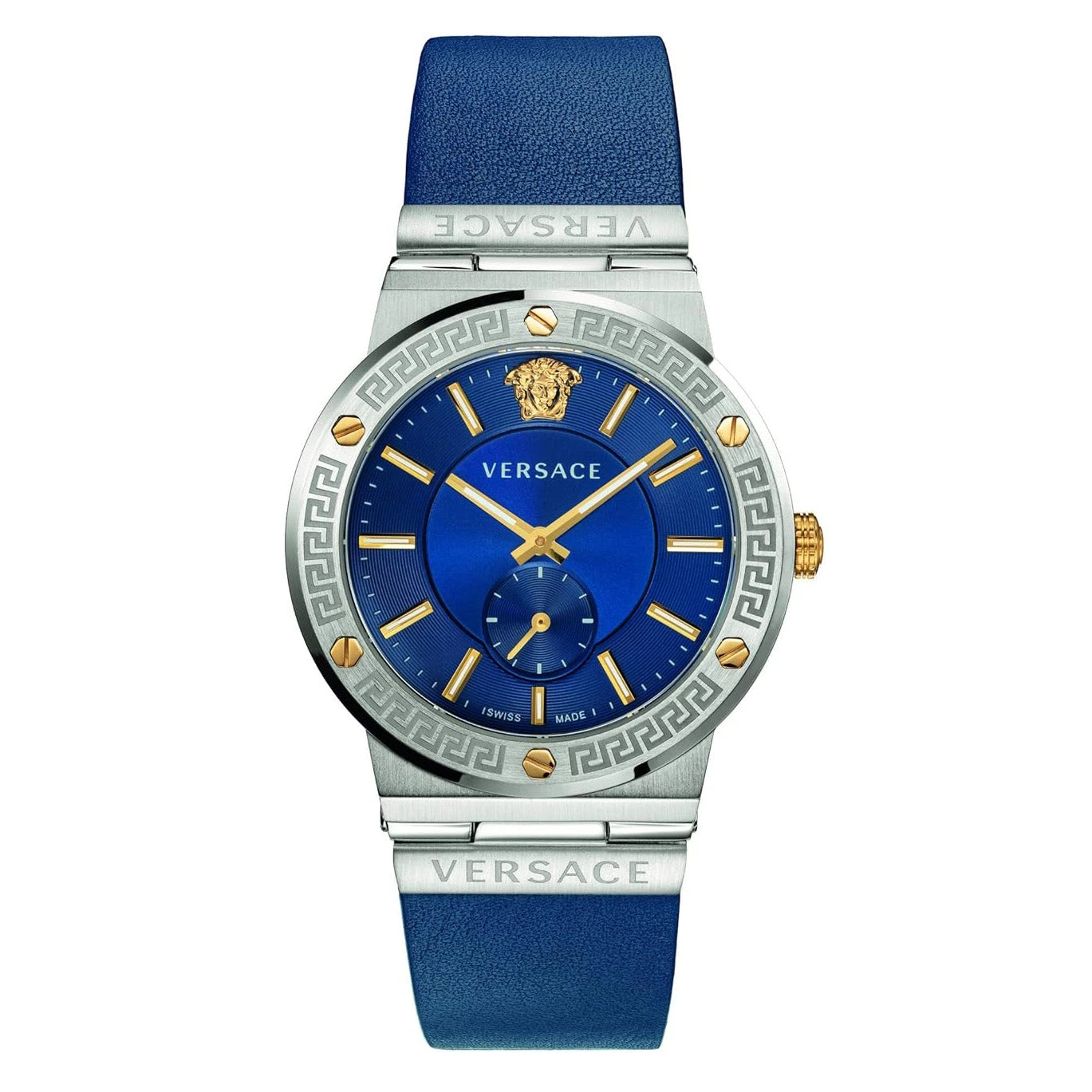 Versace Greca Logo Men's Blue Watch VEVI00120 3 Versace Greca Logo Men's Blue Watch VEVI00120