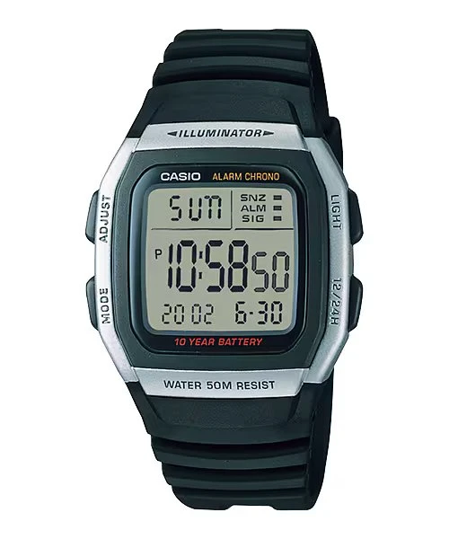 Casio Digital Black Watch W-96H-1AV 3 Casio Digital Black Watch W-96H-1AV