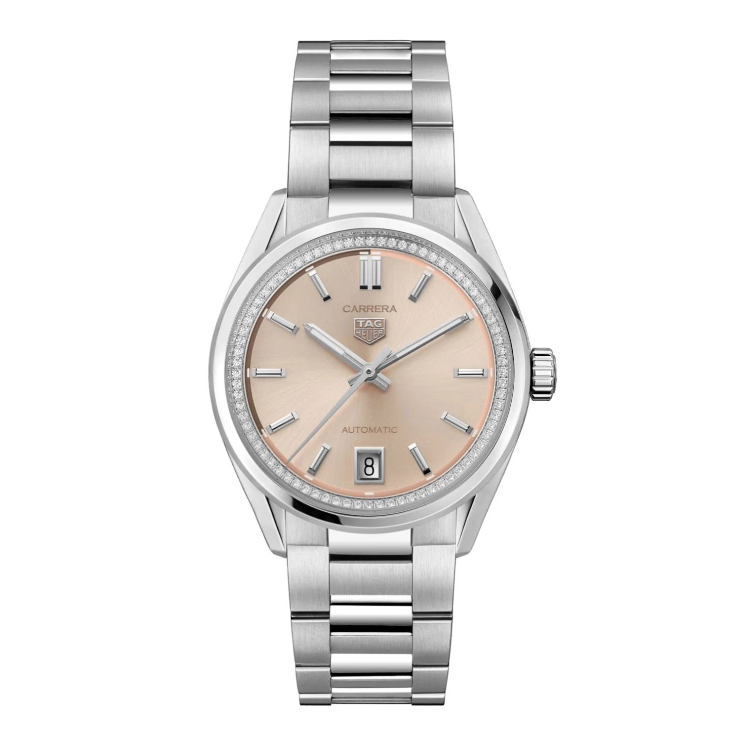 Tag Heuer Carrera Ladies Soft Pink Diamond Watch WBN231A.BA0001 3 Tag Heuer Carrera Ladies Soft Pink Diamond Watch WBN231A.BA0001