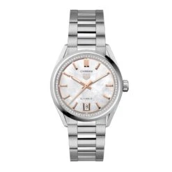 Tag Heuer Carrera Ladies White Diamond Watch WBN231C.BA0001