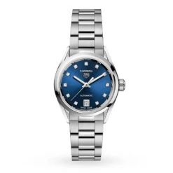 Tag Heuer Carrera Ladies Blue Diamond Automatic Watch WBN2413.BA0621