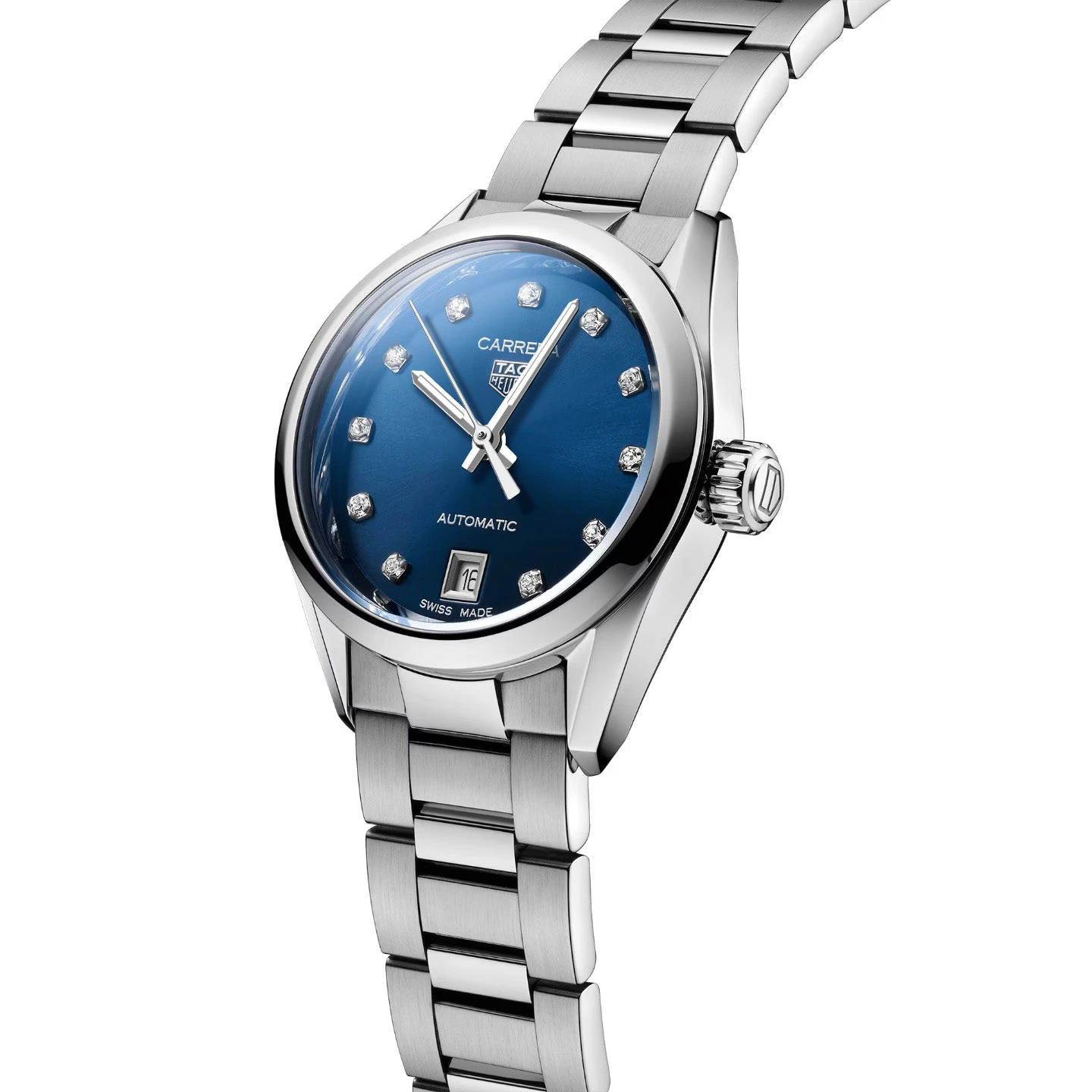 Tag Heuer Carrera Ladies Blue Diamond Automatic Watch WBN2413.BA0621 4 Tag Heuer Carrera Ladies Blue Diamond Automatic Watch WBN2413.BA0621 - Image 2