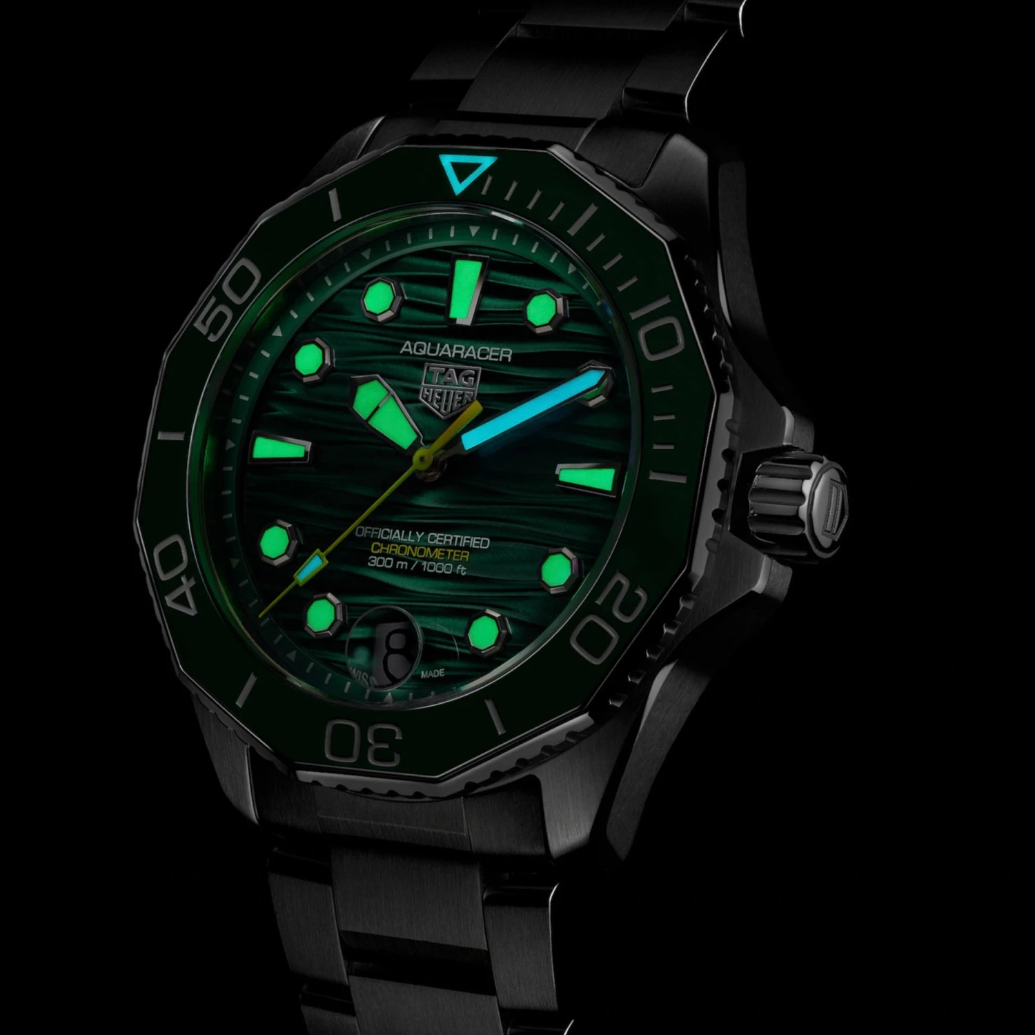 Tag Heuer Aquaracer Professional 300 Men's Green Watch WBP5116.BA0013 7 Tag Heuer Aquaracer Professional 300 Men's Green Watch WBP5116.BA0013 - Image 5