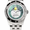 Armand Nicolet Ladies Watch M03 Moonphase 34mm Silver Green A151RAA-AV-MA150