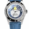 Armand Nicolet Ladies Watch M03 Moonphase 34mm Silver Blue A151RAA-AK-P882LV8