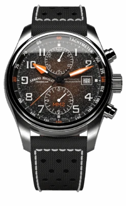 Armand Nicolet Men's Watch MM2 Chronograph 43mm Black A647P-KN-P0640NC8